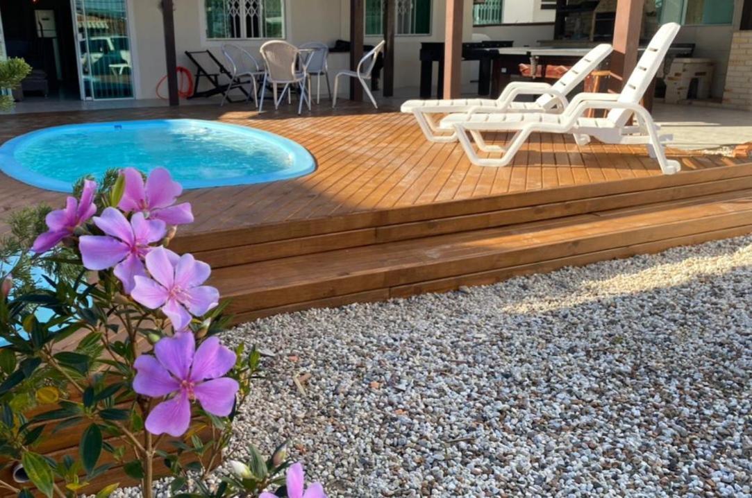 Casa De Praia Top! Beto Carrero, 500M Do Parque, Com Piscina E Sinuca, 1 Suite E 2 Quartos, 3Bwc, A 300M Da Praia, Churrasqueira E Estacionamento Privado Penha  Luaran gambar
