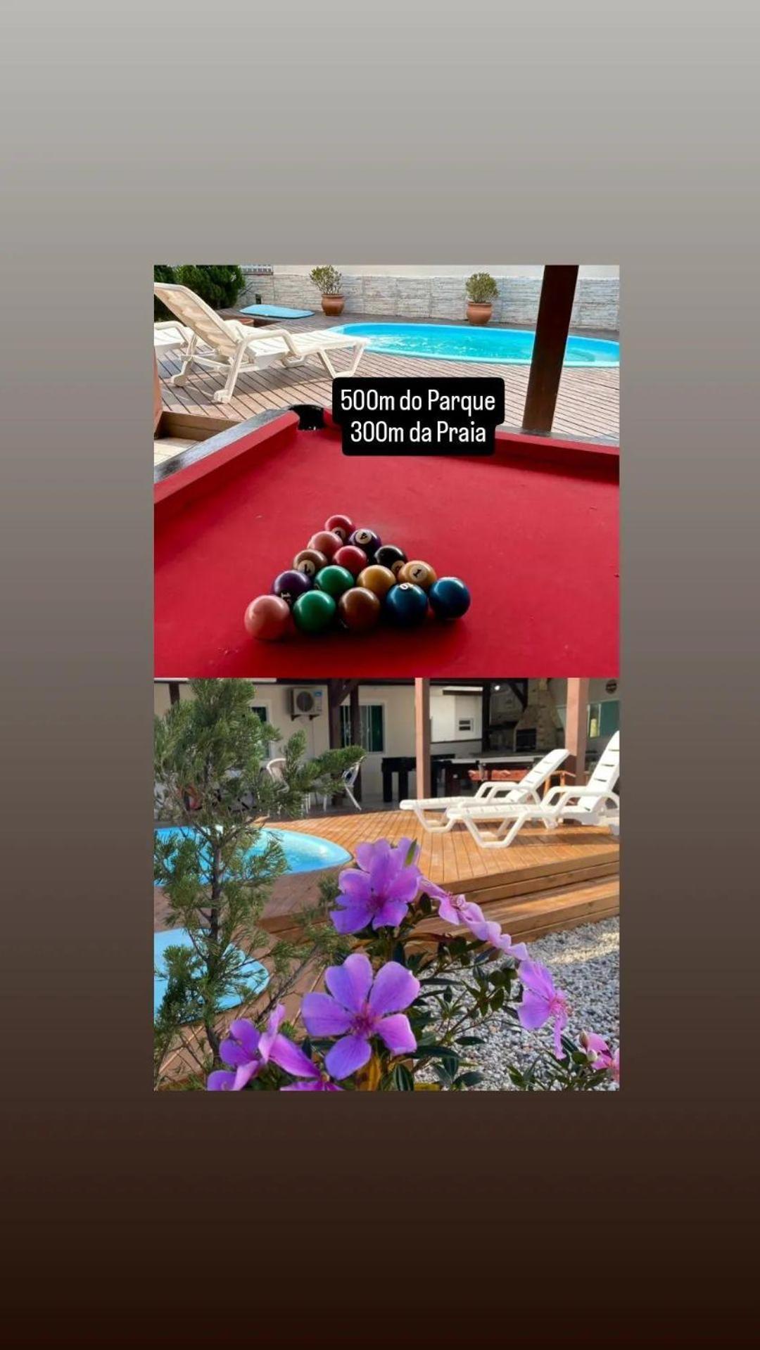 Casa De Praia Top! Beto Carrero, 500M Do Parque, Com Piscina E Sinuca, 1 Suite E 2 Quartos, 3Bwc, A 300M Da Praia, Churrasqueira E Estacionamento Privado Penha  Luaran gambar